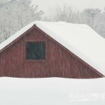 Barn Roof in a Snow Storm